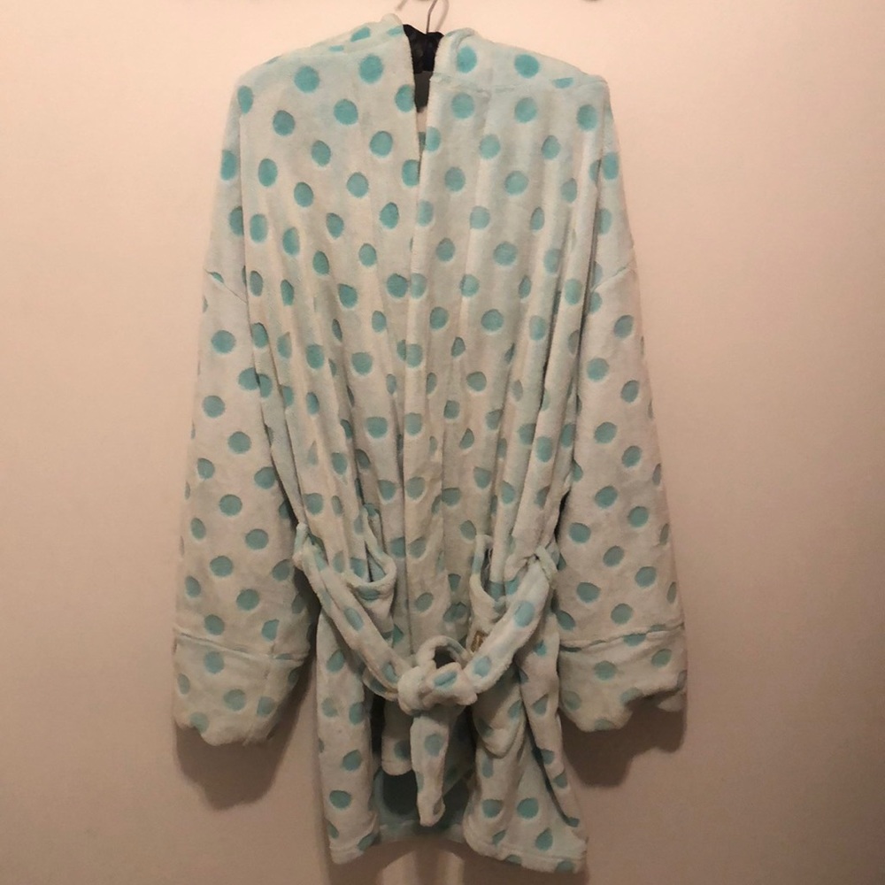 PINK soft touch hooded robe